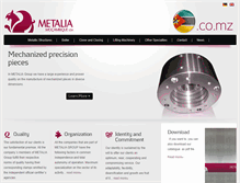 Tablet Screenshot of metalia.co.mz